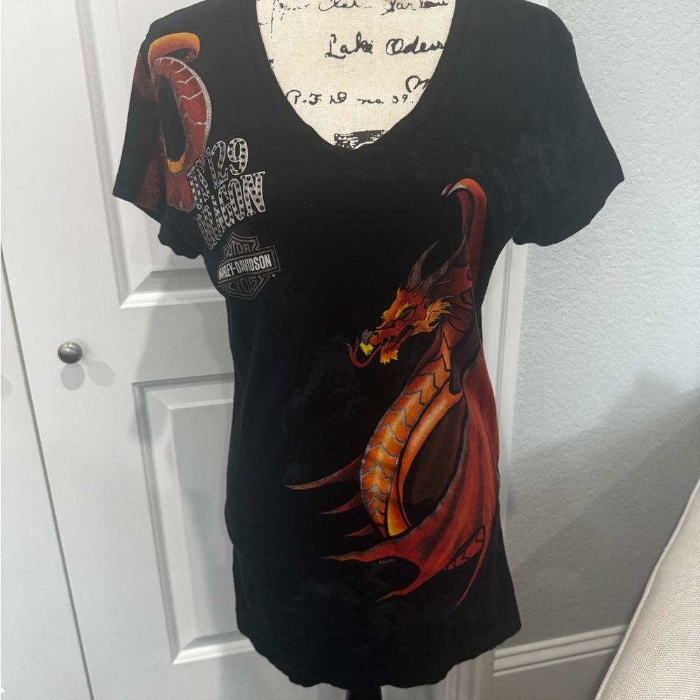 Harley-Davidson Black Fitted Graphic Tee